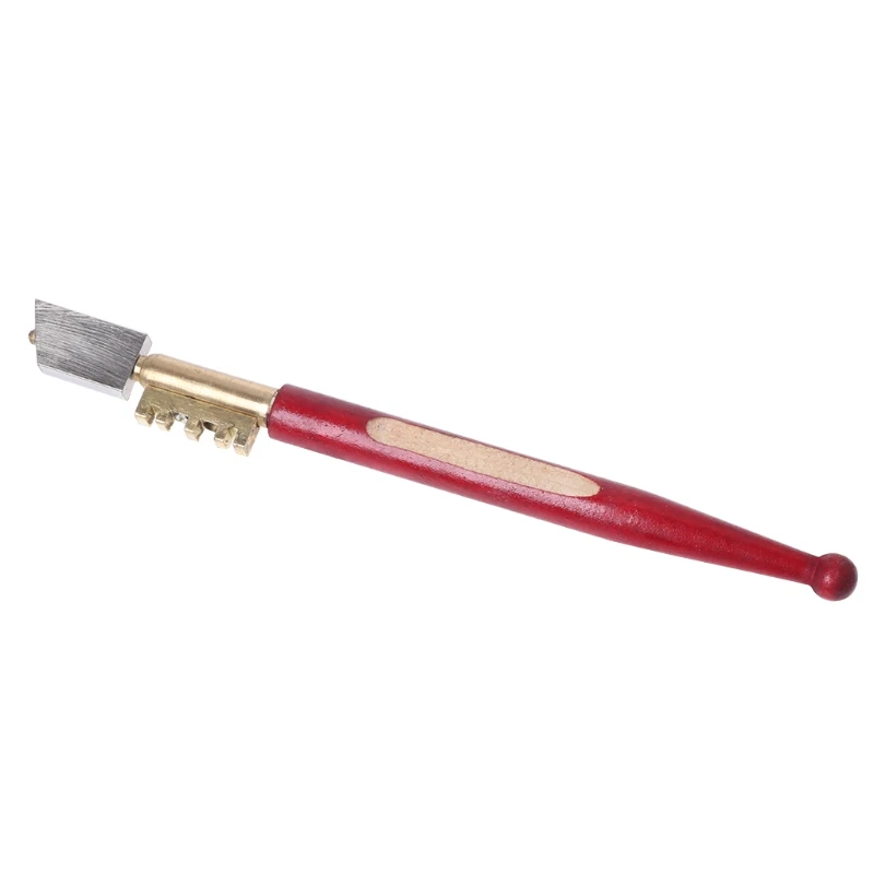 

Professional Diamond Antislip Wood Handle Oil Feed Glass Cutter Cutting Tools Dropshipping