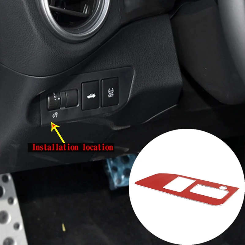 

Car styling 1 pcs For Subaru BRZ Toyota 86 2016-2020 Aluminum alloy Car trunk switch decoration sticker car Accessories Interior