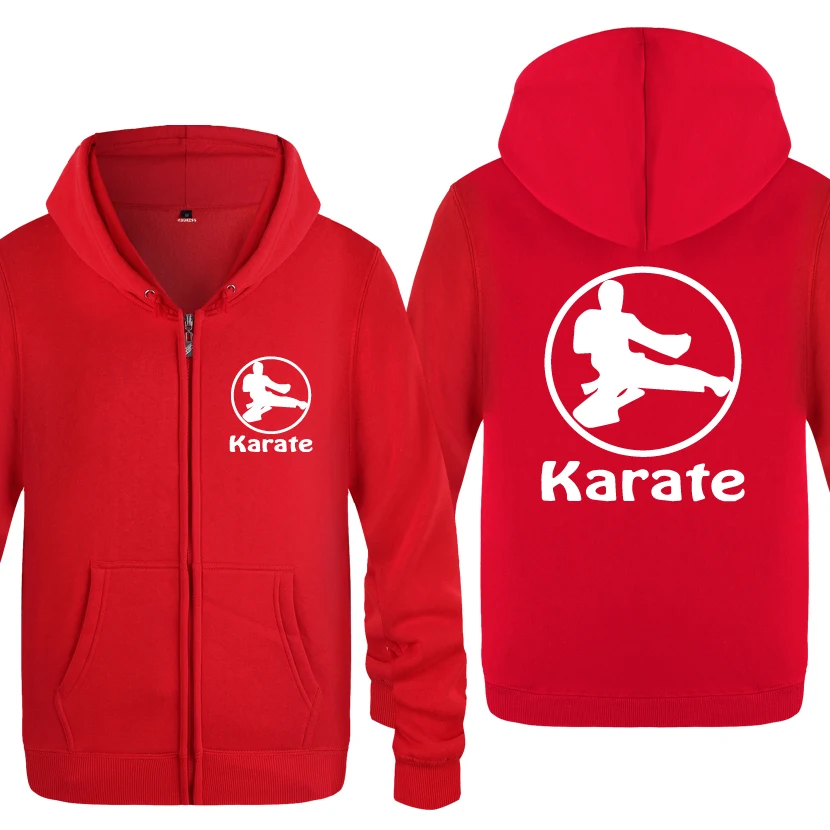 Новинка Креативные мужские толстовки Karate 2020 флисовые кардиганы на молнии