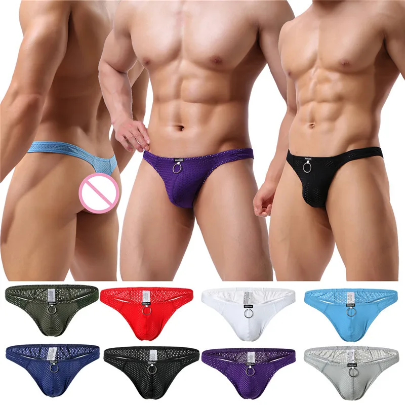 Сексуальное мужское нижнее белье дышащие трусики бикини стринги мужские трусы с