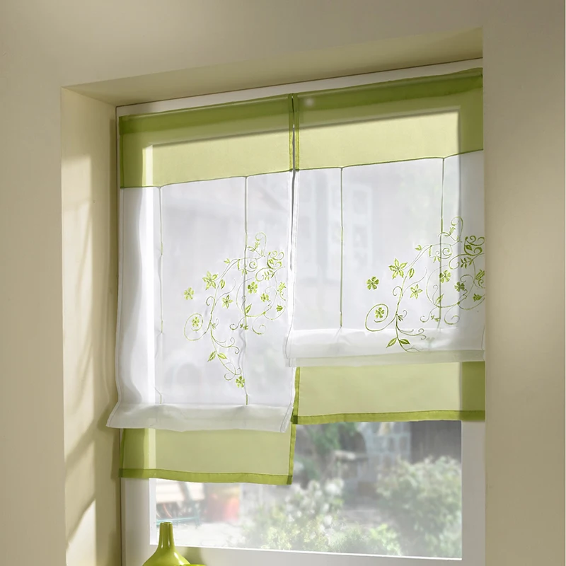 Короткие Занавески для разделения комнаты тюлевые занавески с вышивкой гостиной