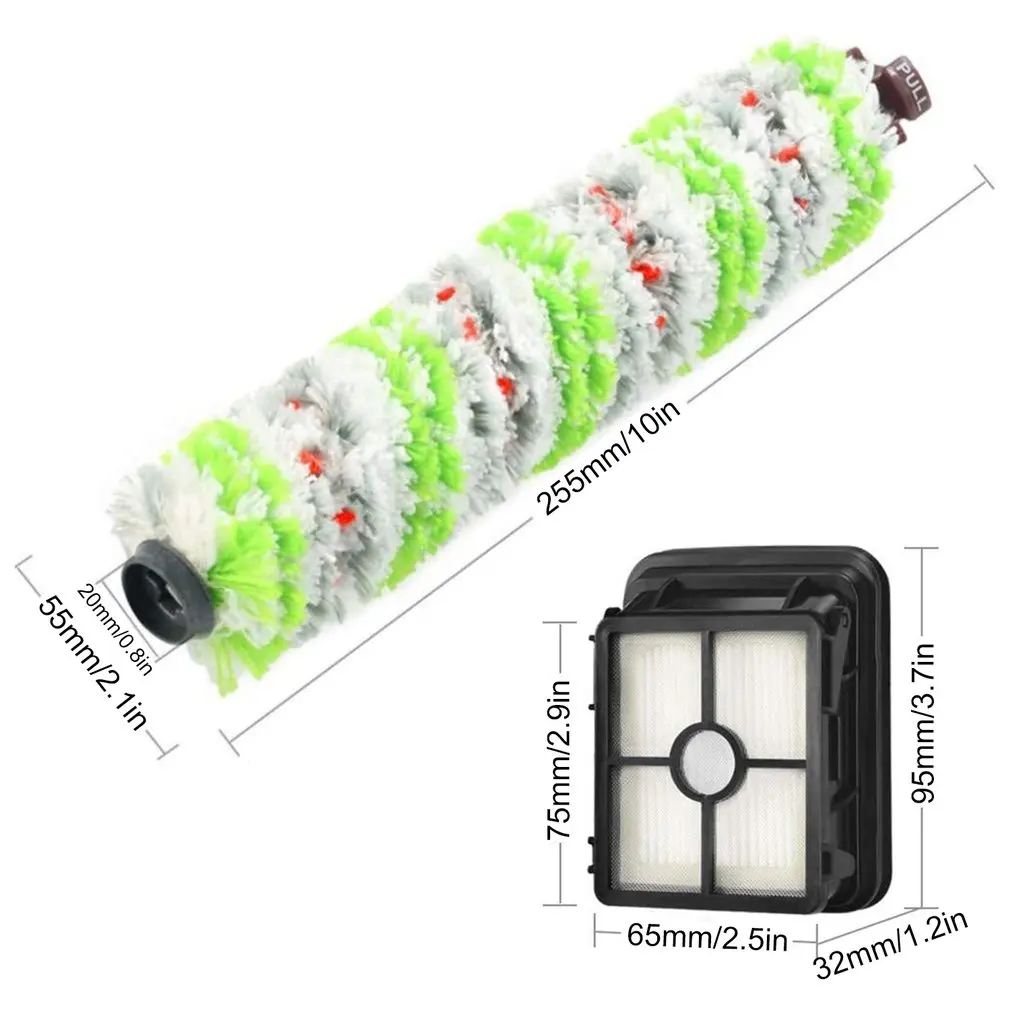 

Replenishment Kit Multi-Surface Pet Brush Roll And 1866 Vacuum Filter Compatible With Bissell CrossWave Replaces Part