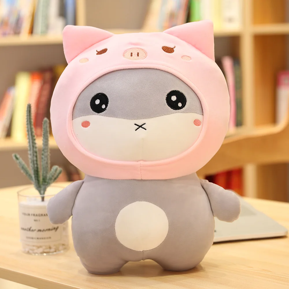 20cm pig doll Распродажа подушка для хомяка, пудинга, сумка из 5 шт., мини-игрушка для хомяка, кукла мышка, динозавр, животное, пудинг, подушка для закусок, мышь, подарок на год - Color: 20cm pig doll