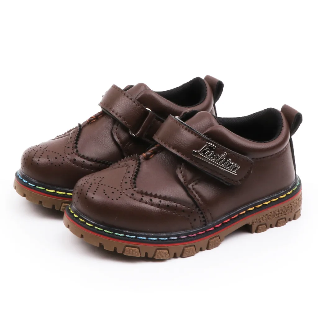 Детские ботинки для мальчиков и девочек Англия британская обувь в стиле ретро