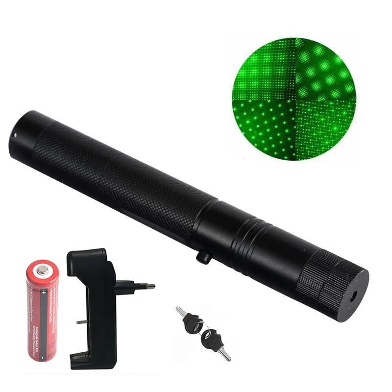 

532nm 5mw Outdoor Hunting Adjustable Focus Burning Laser Pointer Super Far Radiation Laser Pointer High-power Green Laser Sight