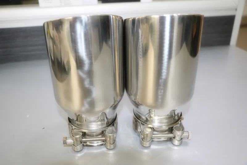 Universal Car Exhaust Muffler Tip Stainless Steel Pipe Chrome Trim Modified Car Tail Throat Liner Pipe