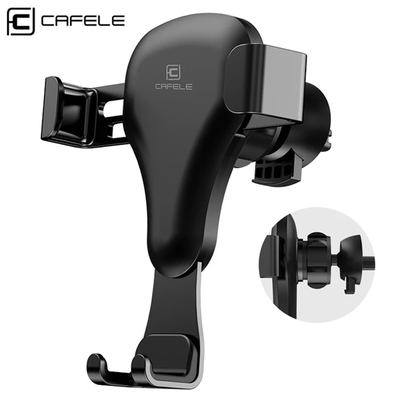

Cafele Universal Car Phone Holder For Phone in Car Gravity Air Vent Clip Mount GPS Stand For Huawei iPhone Xiaomi No Magnetic