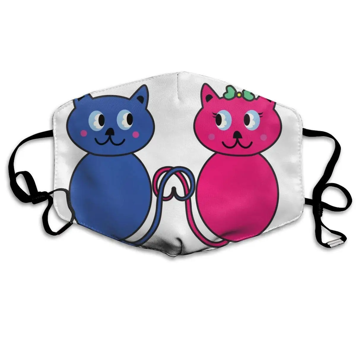 

Face Mask Two Cats In Love Trendy Cycling Half Face Earloop Face Mask For Man