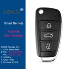KEYECU 433 МГц PN: 8V0 837 220 D 8V0837220D  8V0837220 без ключа дистанционный ключ-брелок от машины для Audi A3 S3 2012 2013 2014 2015