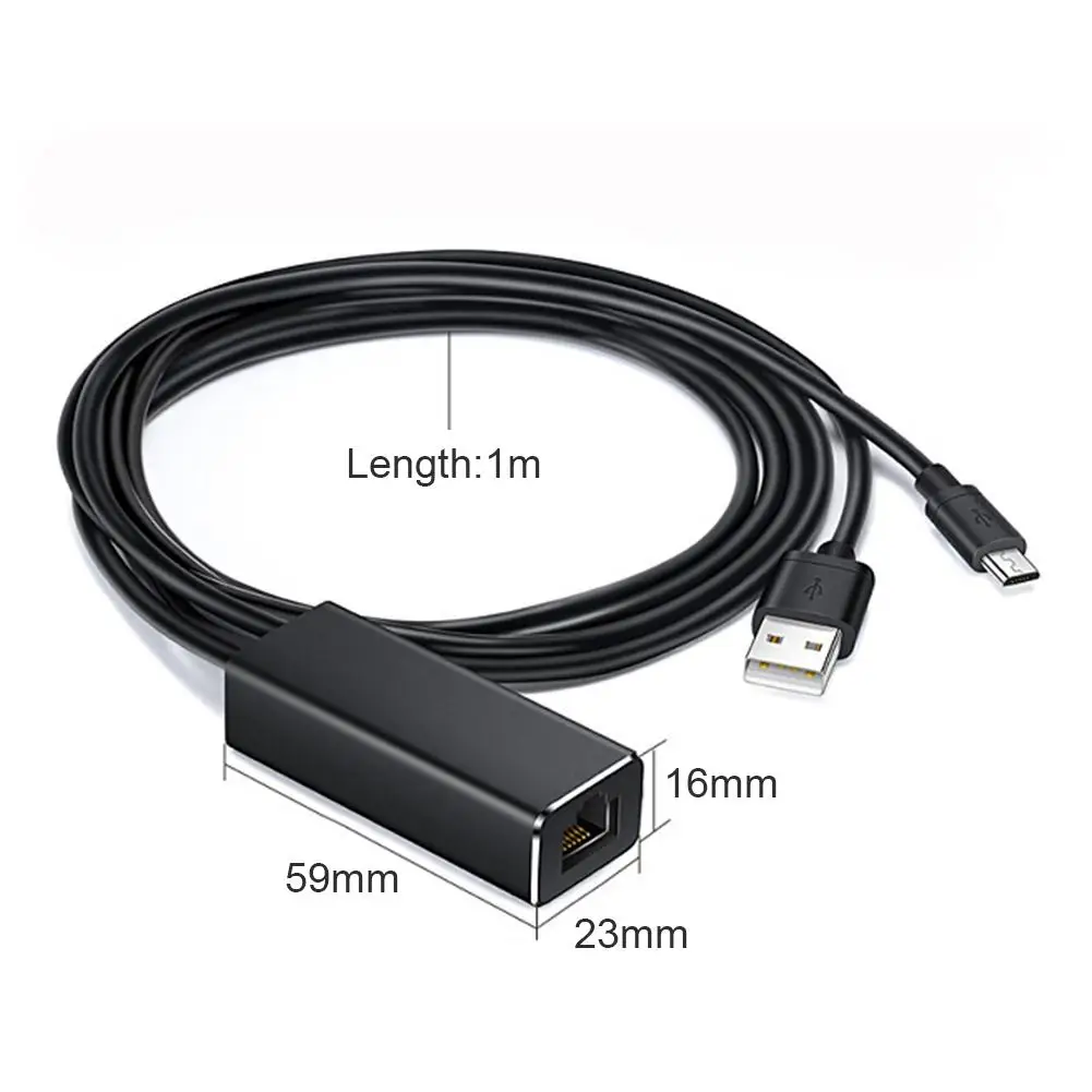 Адаптер Micro USB для Ethernet RJ45 декор игр домашний телевизор ТВ приставки 480 Мбит/с