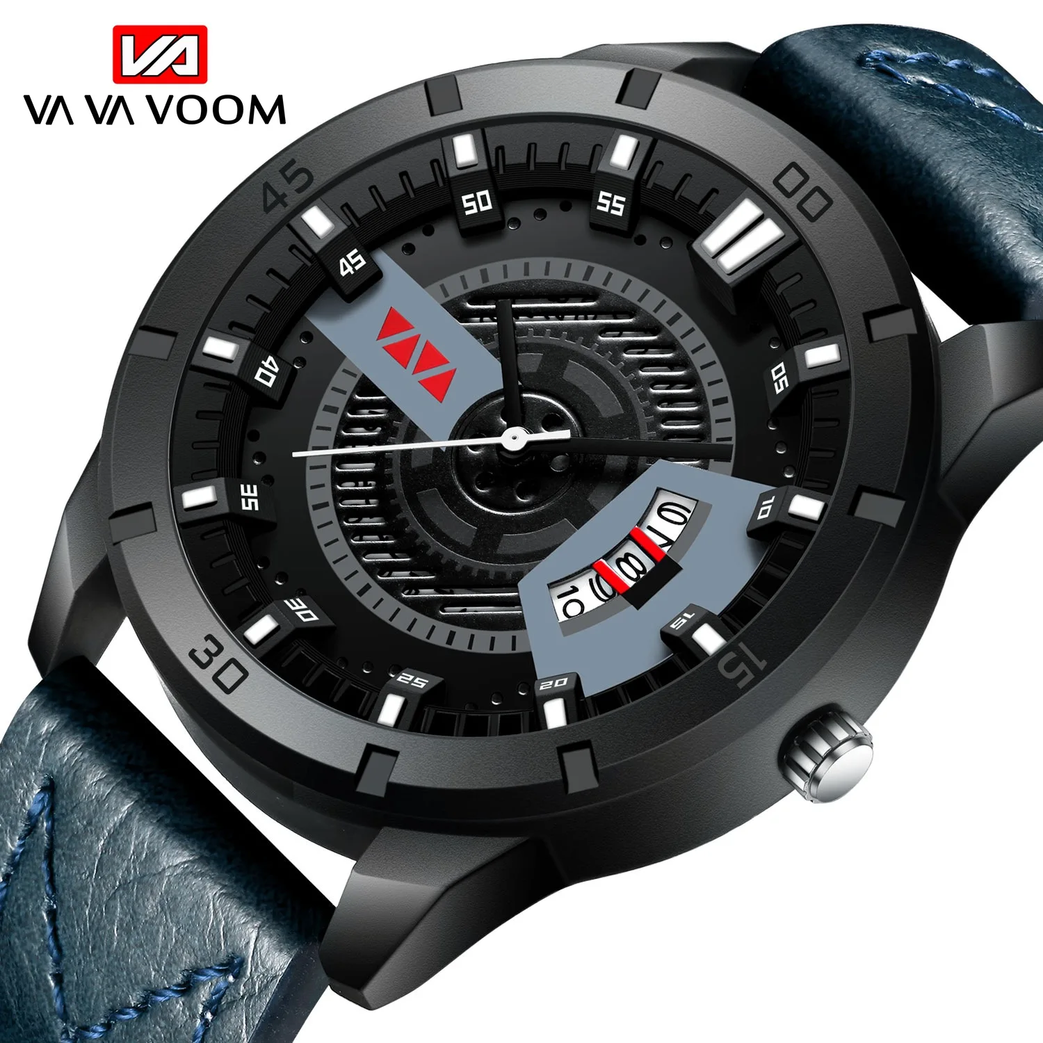 

Military Man Watch Leather Strap Simple Analog Clock Waterproof Sport Watches For Men Business Wrist Watches Relogio Masculino