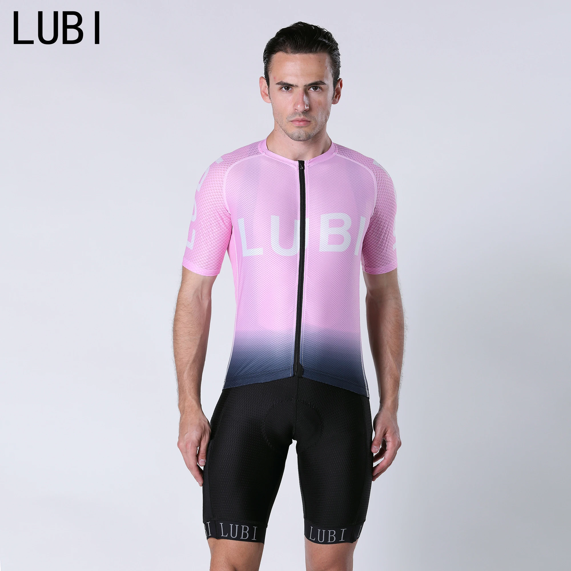 LUBI Мужской комплект для велоспорта Летний комбинезон шорты Джерси костюм Pro