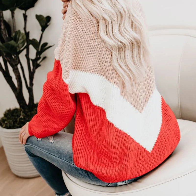 Свитер женский зимний с длинным рукавом размера плюс | Женская одежда