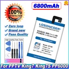 Новые поступления 6800mAh EF168 Аккумулятор для PPTV Kings 7 King 7S King7 PP6000 мобильный телефон аккумуляторные батареи