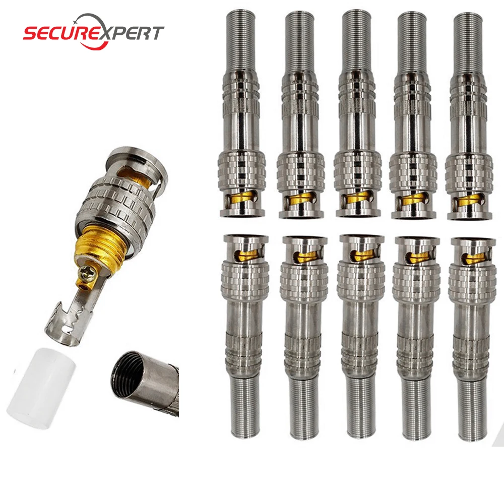 10 шт. фрезерный разъем BNC для системы видеонаблюдения | Безопасность и защита