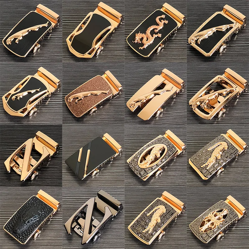 Модные Роскошные золотистого сплава автоматические и поясом из искусственной