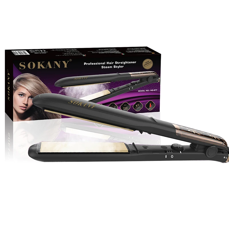 Пара профессиональный выпрямитель для волос салон плоский железный