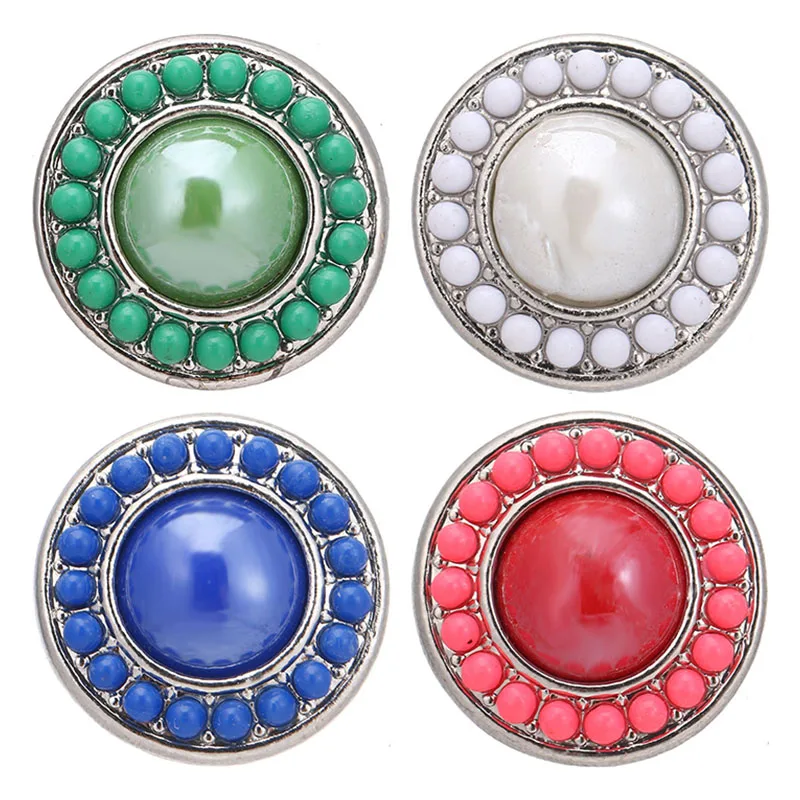 Новые Круглые бусины KZ3578, простые металлические кнопки 18 мм, подходят для оснастки 18 мм, оптовая продажа