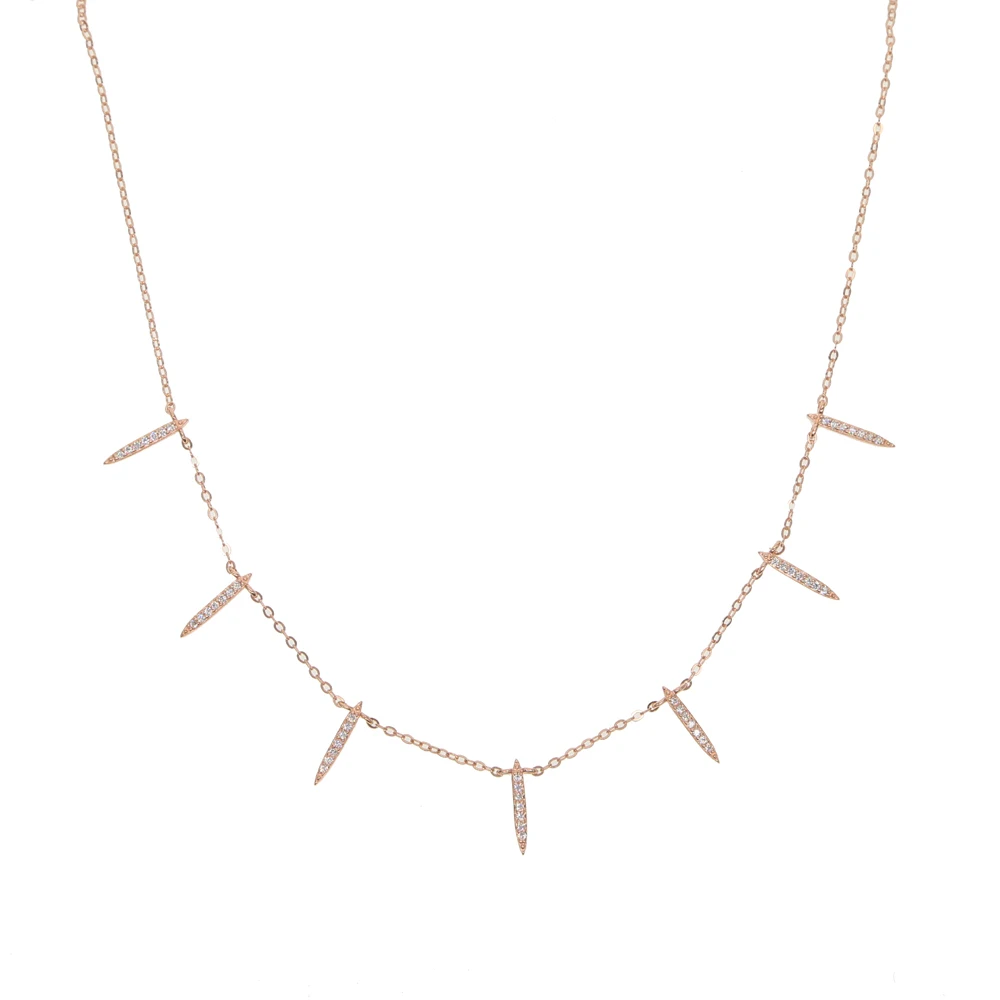 Романтичное женское ожерелье из серебра 925 пробы популярная модная цепочка