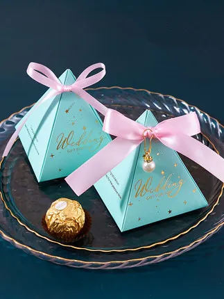 

Gift Box Diamond Shape Paper Candy Boxes Chocolate Packaging Box Wedding Favors for Guests Baby Shower Birthday Party