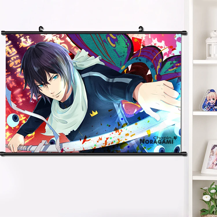 Аниме Noragami YABOKU Iki Hiyori Yukine Норы из прокрутки плакат манга настенные подвесные