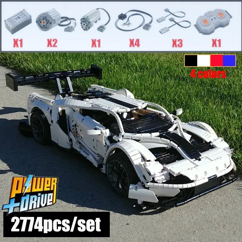 MOC FORD GT спортивный автомобиль MOC-10792 RC двигатель мощность Функция автомобиль подходит строительный блок кирпичи модель детские игрушки подарки