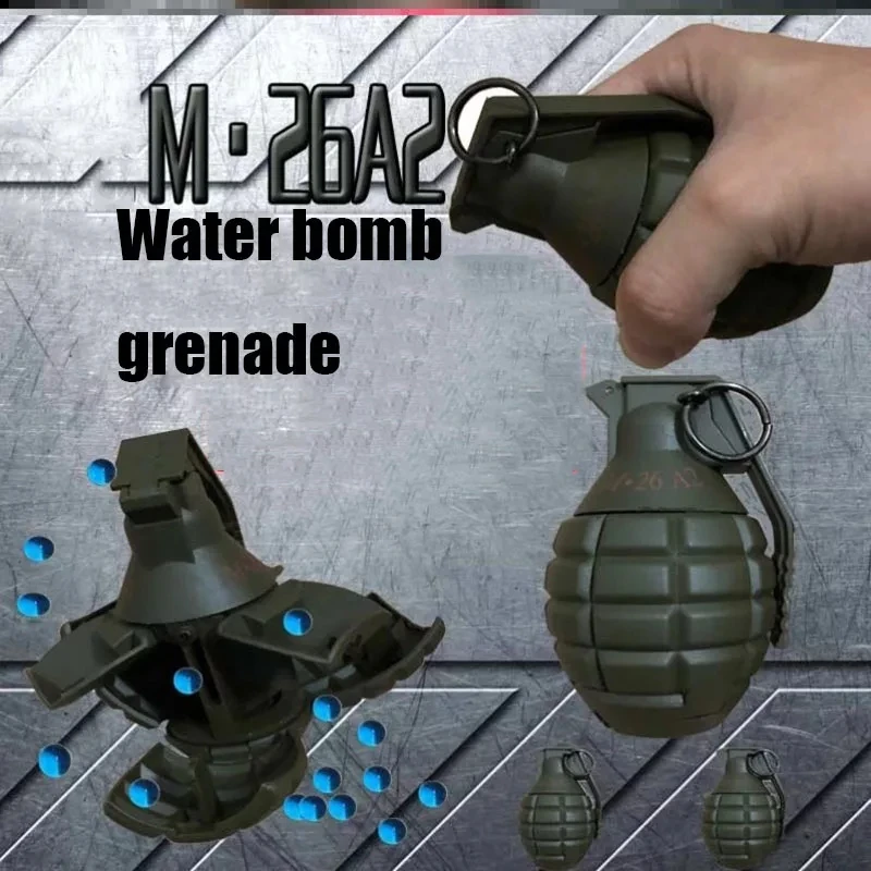 

5PCS 10PCS outdoor Fun Toys JinMing M26 A2 Grenade Hand throw Burst Bomb For 6MM-8MM Water Gel Ball Airsoft 6mm BB