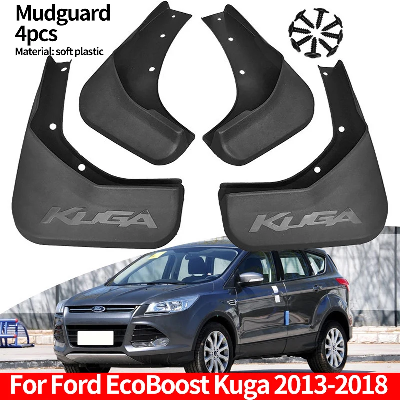 

Car Mud Flaps Splash Guards Mudguards Fender Mudflaps Car Accessories For Ford EcoBoost Kuga Escape 2013-2018 2015 2016 2017