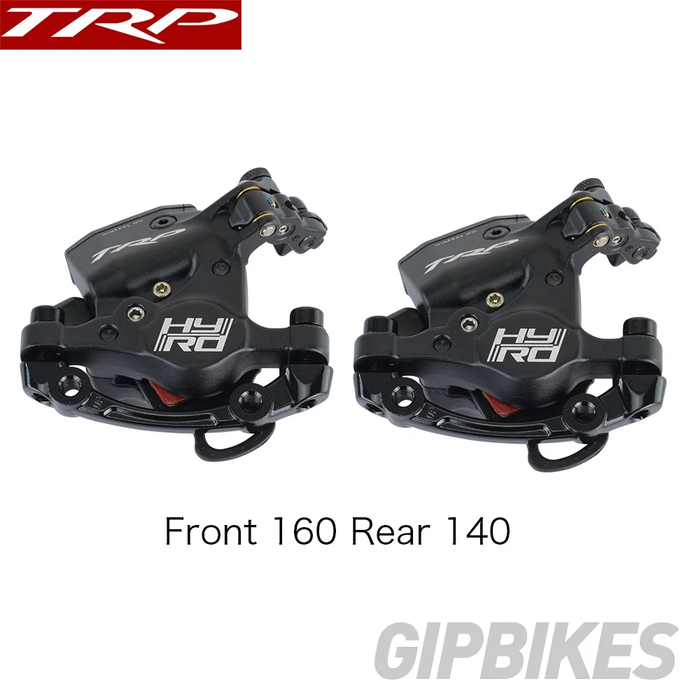 Front 160 Rear 140 TRP HY/RD штыревой кабель с приводом гидравлический дисковый тормозной суппорт 160 мм w/or w/o ротор передний/задний/комплект HYRD ROAD Черный - Цвет: Front 160 Rear 140