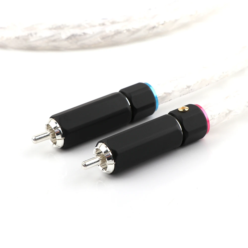 HI-End silver plated dual filter ring fever audio signal cable Line Silver RCA plug Audio Cable | Электроника