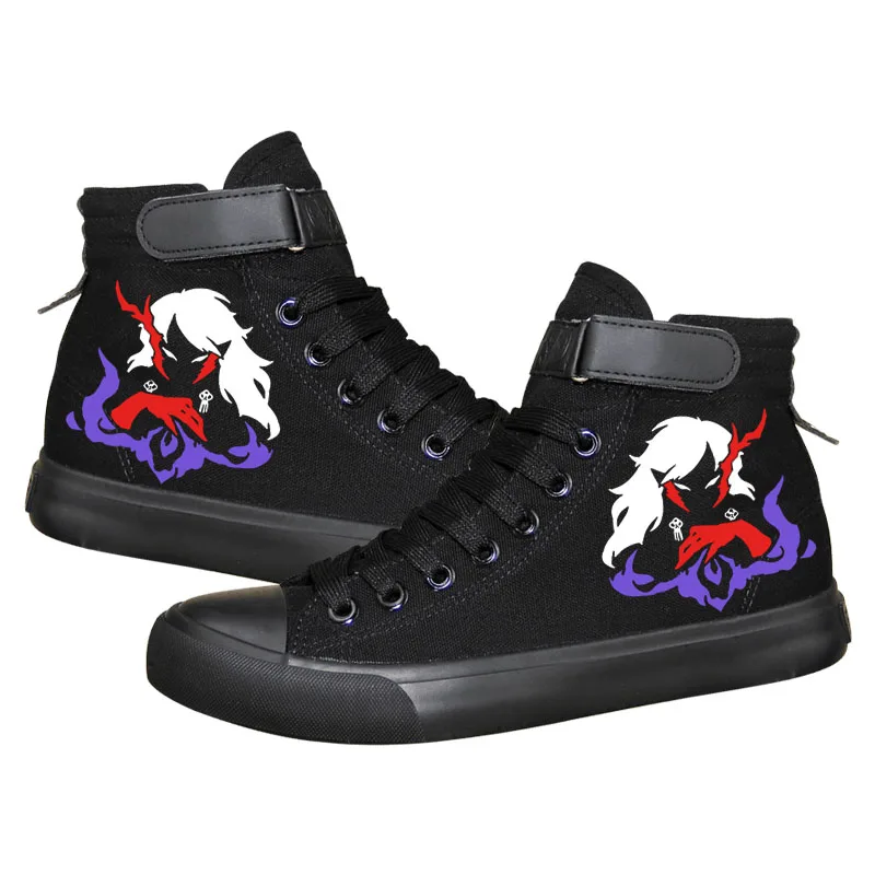 

Anime Onmyoji Ootengu Hyakkiyakou Casual Ankle Canvas Shoes Hook Loop Sneakers