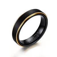 black engagement ring for men women best quality tungsten steel jewelry width 5mm size 6 12 dropship wholesale r656g