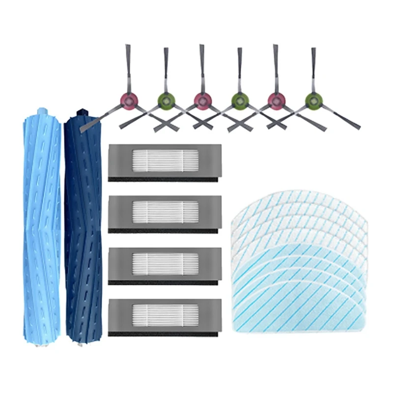 

For ECOVACS T9 POWER MAX AIVI Series Robot Vacuum Cleaner Replacement Accessories with Mop Cloth Roller Brush Filter