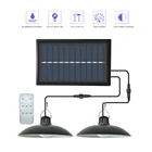 Ретро-абажур для помещений, подвесной светильник на солнечной батарее, водонепроницаемый светодиодный светильник на солнечной батарее, эсплит-светильник для сада, кемпинга, домашней палатки, люстра