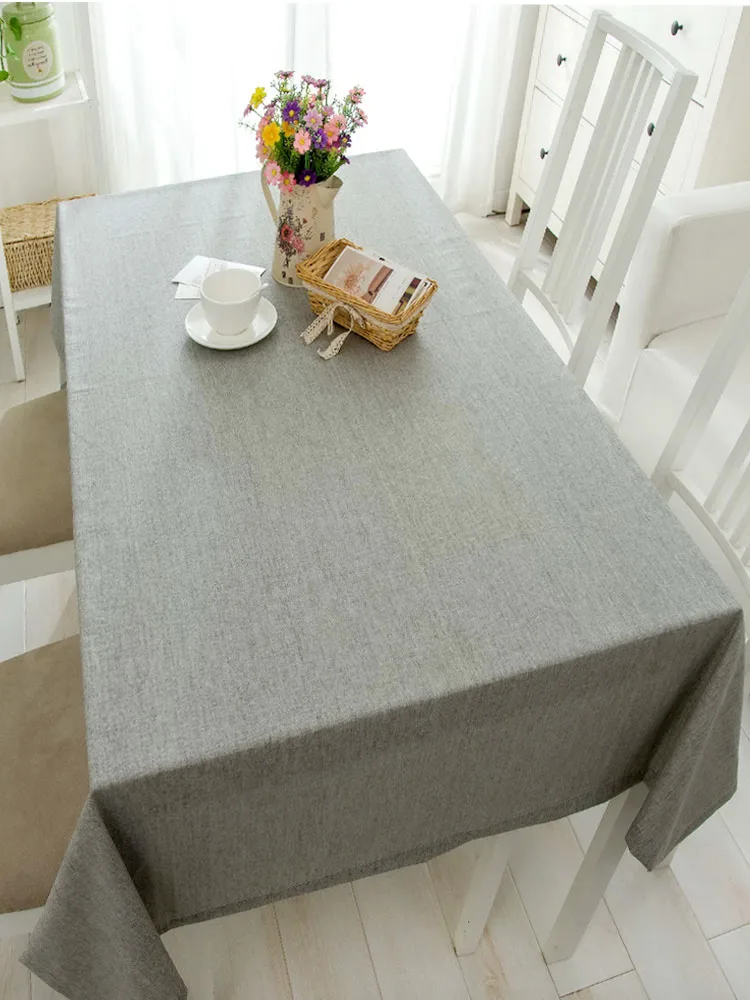 Водонепроницаемый и обрастания сплошной цвет скатерть негабаритных встречи