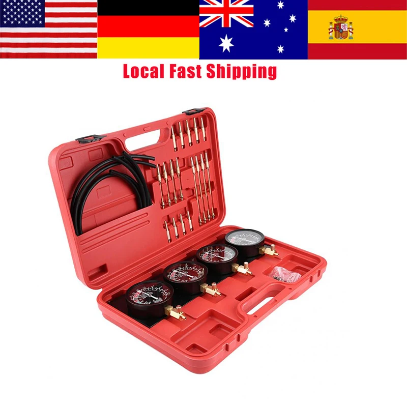 4 шт. вакуумный манометр набор мотоциклетный топливный карбюратор синхронизатор