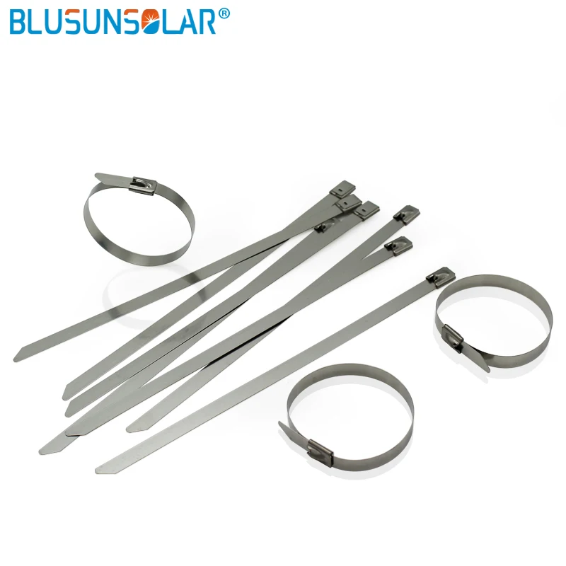 

1000pcs 7.9mm*150mm hanroot stainless steel cable ties clumps and self-locking