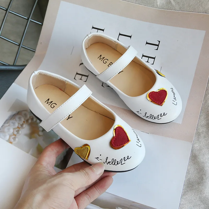 Детская обувь принцессы для девочек осень 2020 новый модный дизайн любви детская