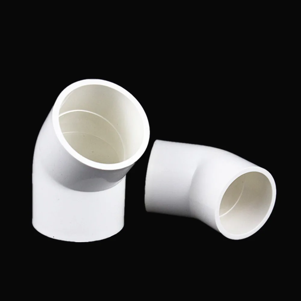 

PVC inside diameter 20/25/32/40/50mm Water Supply Pipe Fittings 45 degrees Elbow Connectors Plastic Joint Irrigation Water Parts