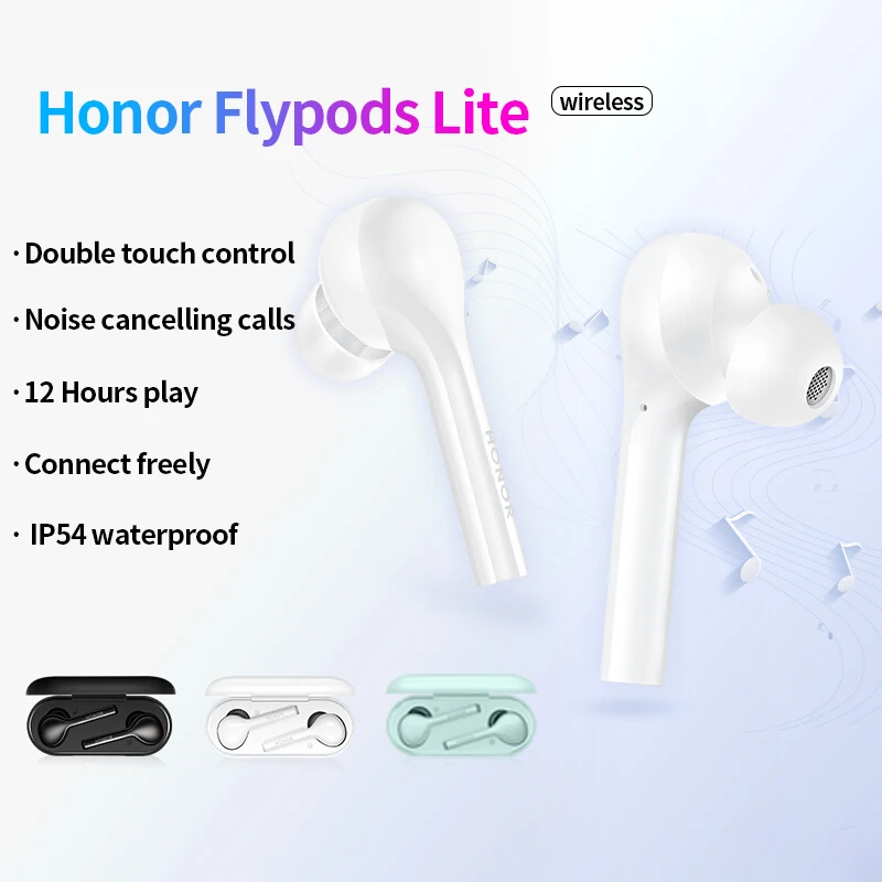 Huawei honor Flypods Lite bluetooth Наушники Hi-Fi Водонепроницаемый IP54 кран управления