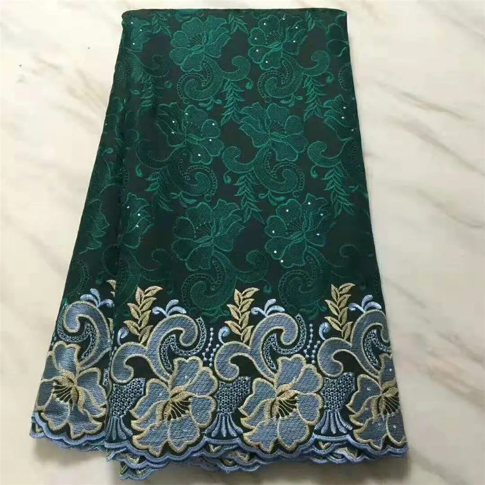 Высокое качество африканская нигерийская вуаль тюль бисер Цветочная кружевная