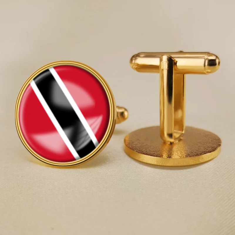 

Герб Тринидад и Тобаго карта национальный флаг эмблема запонки