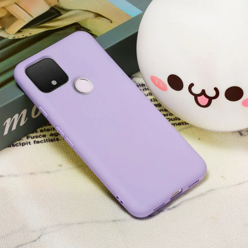 

For Google Pixel 4a 5G Case Fashion Liquid Silicone Shockproof Phone Case For Google Pixel 4a 5G 6.2 inch Solid color Back Cover