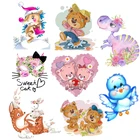 Термоклейкие нашивки Prajna с рисунком, наклейки для одежды, магнитные наклейки для утюга