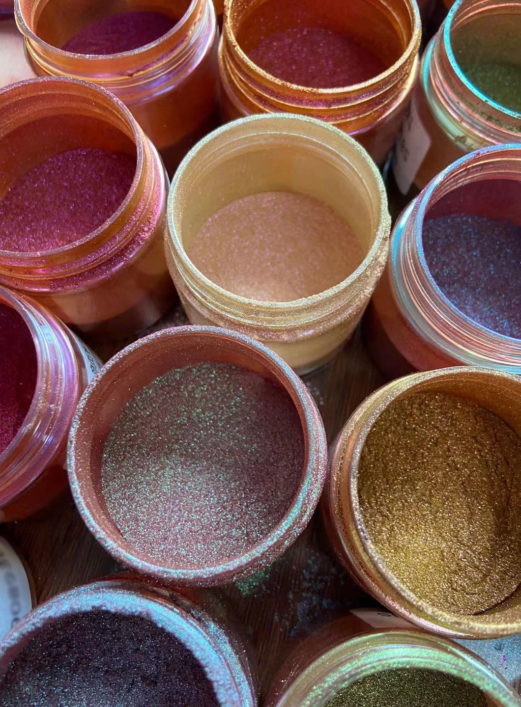 Пудра хамелеон из серии железных цветов переключатель для эпоксидной смолы