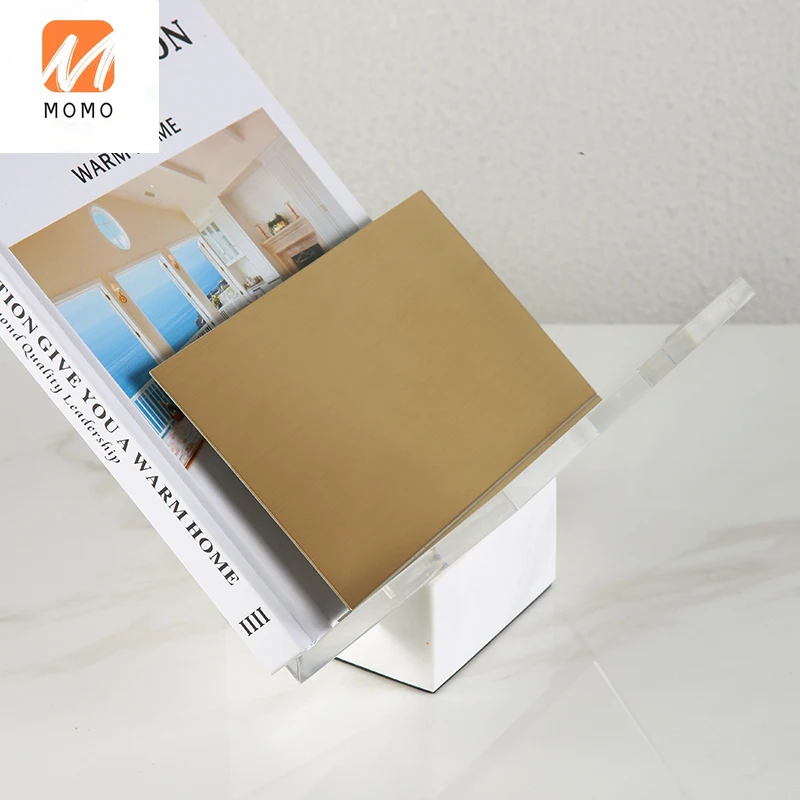 

Nordic Ornaments Creative Modern Simple and Light Luxury Study Decorations Marble Bookshelf Home Living Room Desktop Furnishings