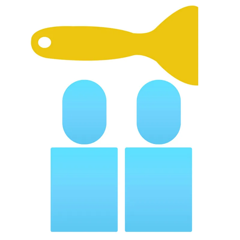 VODOOL 2 шт. Автомобильная боковая зеркальная оконная прозрачная пленка