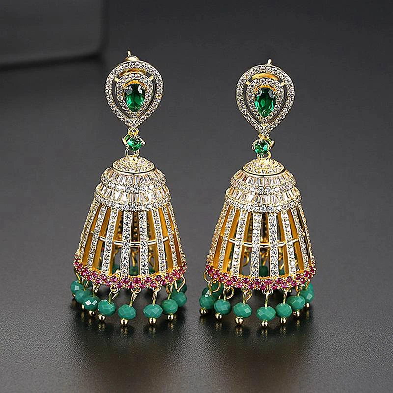 Массивные Свадебные/вечерние ювелирные изделия для женщин Роскошные AAA CZ Ретро