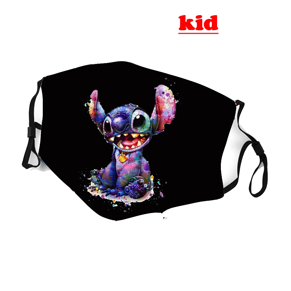 Маска Лило Стич для косплея детей и взрослых защита хлопковая маска милые стежки