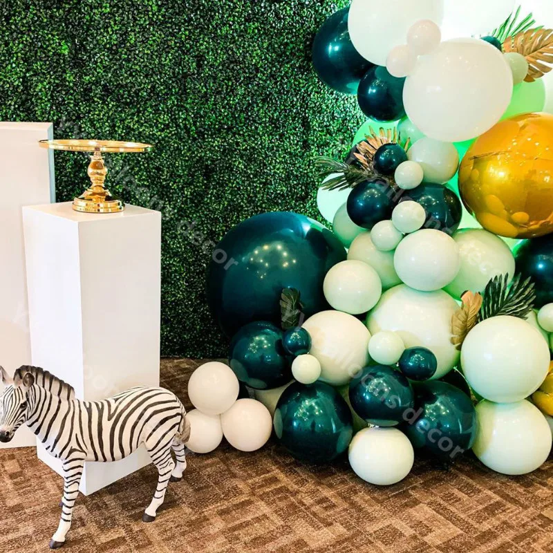 S 1 комплект Слои Макарон мята темно-синих латексных гирлянда Globals клипсы для